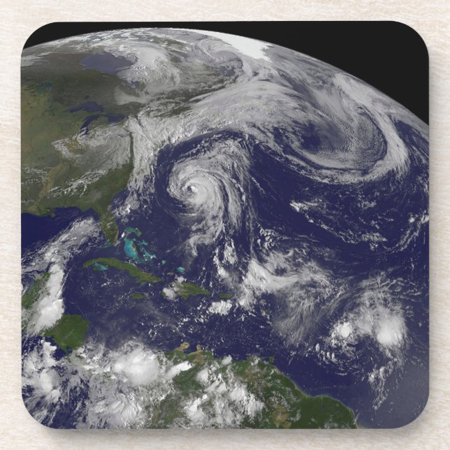 Posavasos Ciclones Tropicales Katia, Lee, Maria Y Nate. (Frente)