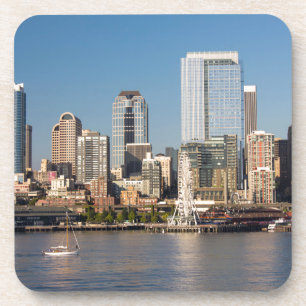 Posavasos Cielo azul sobre la costa de la bahía de Elliott
