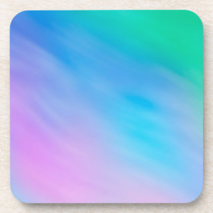 Posavasos Cielo de colores de arcoíris suave