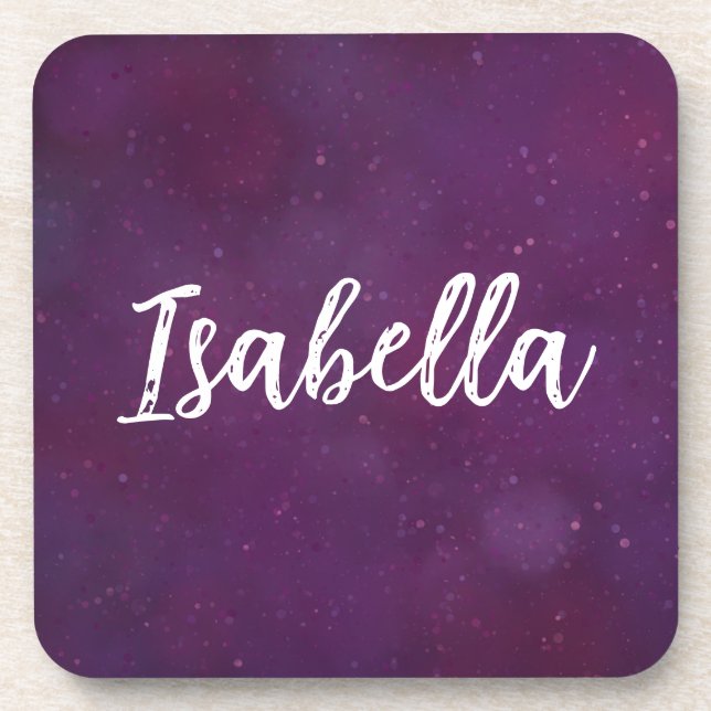 Posavasos Cielo de estrella morada (Frente)