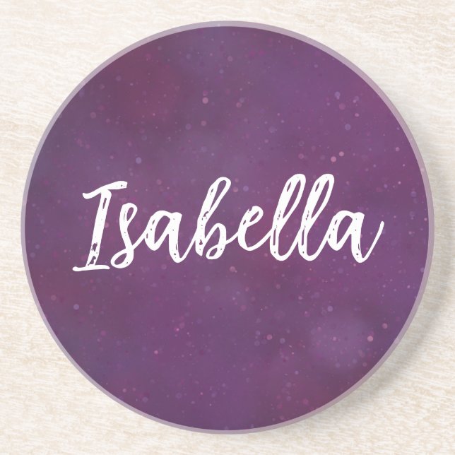 Posavasos Cielo de estrella morada (Frente)