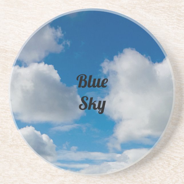 Posavasos Cielo de nube azul de Coasters (Frente)