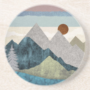 Posavasos Cielo de rayas de montaña