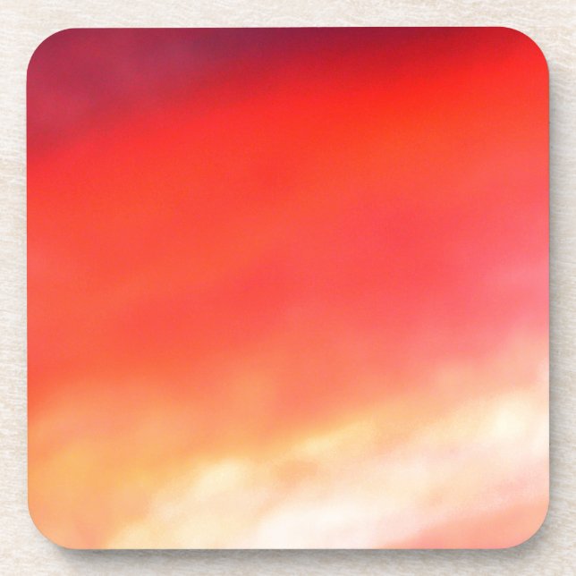 Posavasos Cielo Rojo De Noche (Frente)