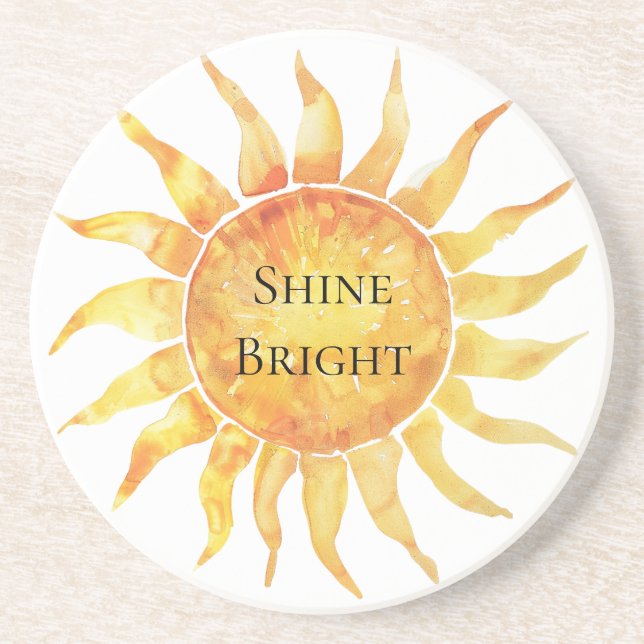 Posavasos Cielo Sol Brilla Brillante (Frente)