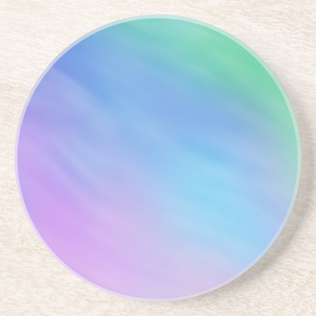 Posavasos Cielo suave color arcoiris (Frente)