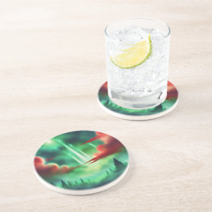 Posavasos cielo verde