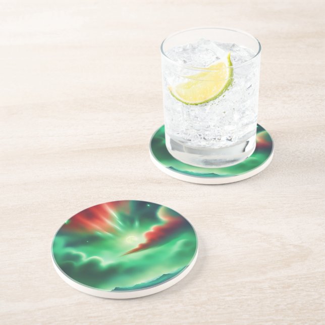 Posavasos cielo verde (Lado)