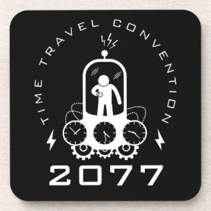 Posavasos Ciencia Ficción Divertida de Viaje en el Tiempo