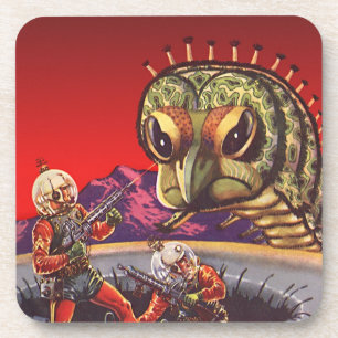 Posavasos Ciencia Ficción Vintage Ciempiés Insecto Guerra