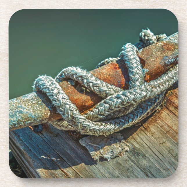 Posavasos Cierre de la cubierta y de la cuerda (Frente)