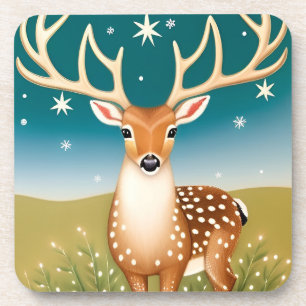 Posavasos Ciervo navideño adorable
