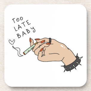 Posavasos Cigarrillo a mano contra San Valentín