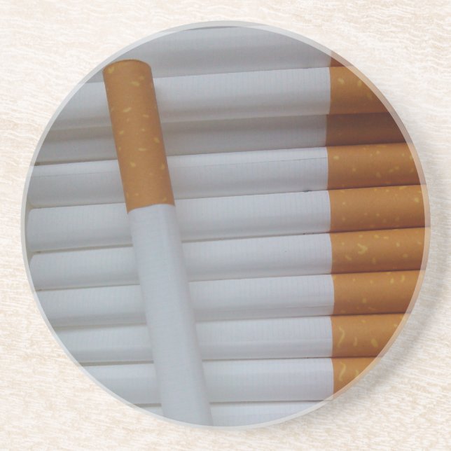 Posavasos Cigarrillos Fondo para fumadores divertidos (Frente)