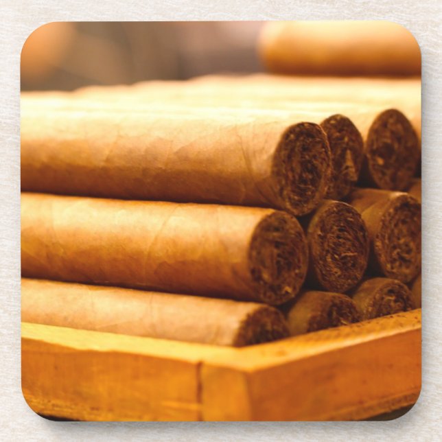 Posavasos Cigarros rodados mano del Dr. de Romana del La (Frente)