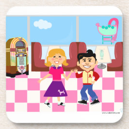 Posavasos Cincuenta diseños retro de Personalizado de moda d