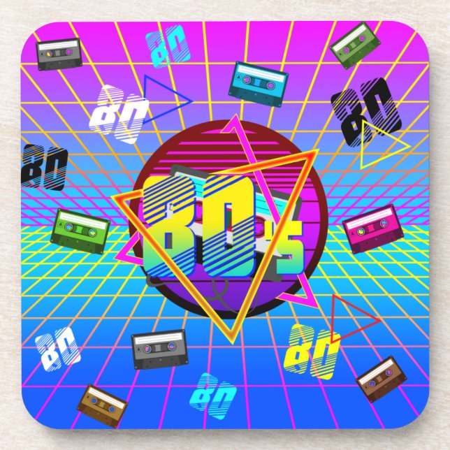 POSAVASOS CINTA DE CASSETTE DE LA ESCUELA ANTIGUA RETRO DE L (Frente)