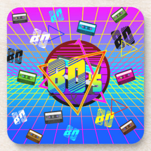 POSAVASOS CINTA DE CASSETTE RETRO DE LA ESCUELA VIEJA DE LOS