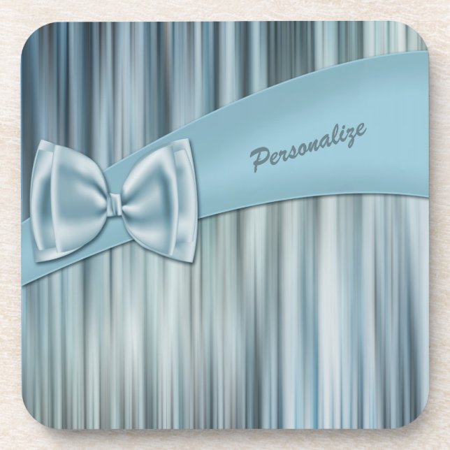 Posavasos Cinta de vaca azul crudo personalizada (Frente)