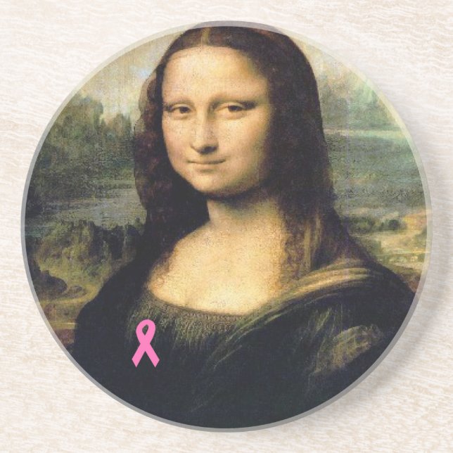 Posavasos Cinta rosa Mona Lisa (Frente)
