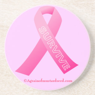 Posavasos Cinta rosa SURVIVE
