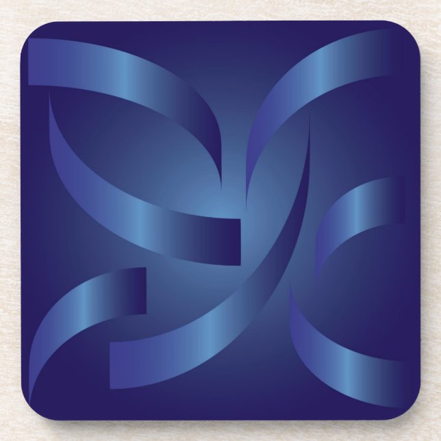 Posavasos cintas de zafiro (Frente)