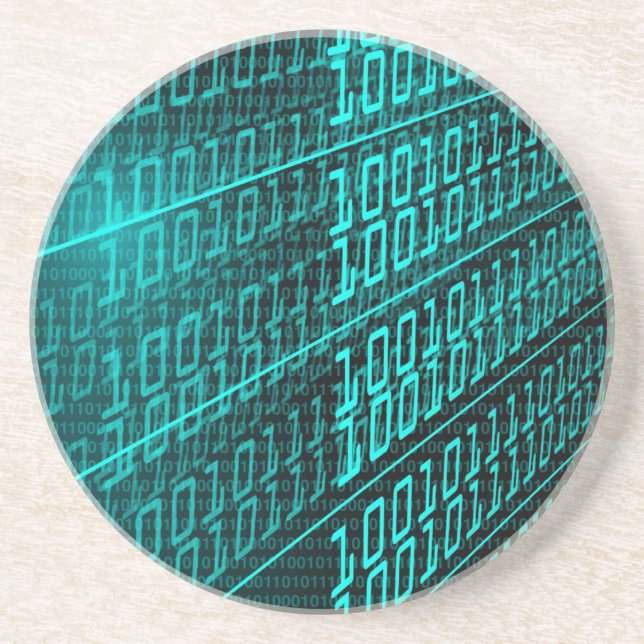 Posavasos Circuito de tecnología informática futurista Cyber (Frente)