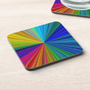 Posavasos Circular Gradient Rainbow