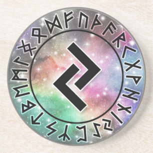 Posavasos Círculo De Carrera De Galaxia Prismática [12. Jera