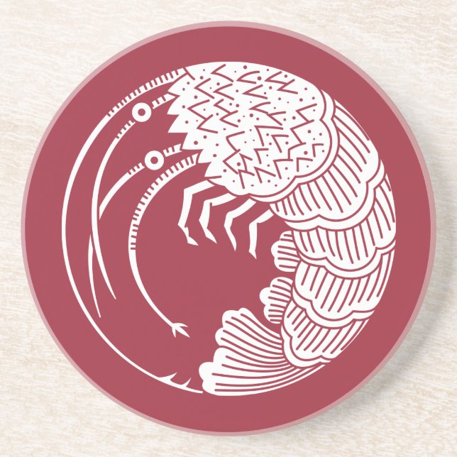 Posavasos Círculo de langosta espinoso (Frente)