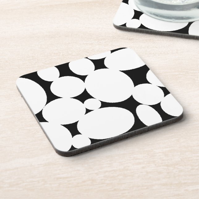 POSAVASOS CÍRCULOS BLANCOS (Lado Izquierdo)