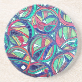 Posavasos Círculos verdes