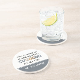 Posavasos Cirujano personalizado Gracioso Sorprendente Regal