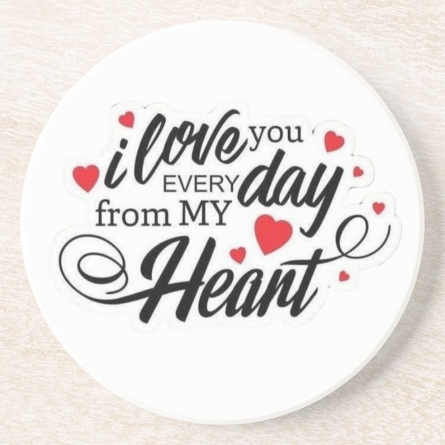 Posavasos Cita de Amor Romántico (Frente)