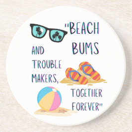 Posavasos cita de día de playa