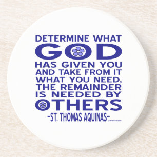 Posavasos Cita de St. Thomas Aquinas
