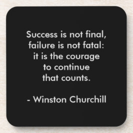 Posavasos Cita de Winston Churchill; éxito