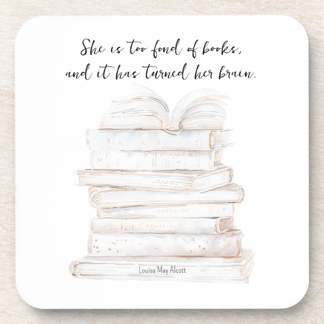 Posavasos Cita del libro de mujeres pequeñas y graciosas (Frente)