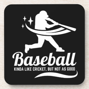 Posavasos Cita divertida de béisbol críquet deportes