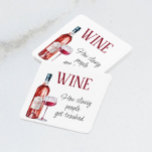 Posavasos Cita divertida de Wine Saying<br><div class="desc">Este diseño puede ser personalizado en el área proporcionada cambiando la foto y/o el texto. O puede personalizarse haciendo clic en Personalizar esta plantilla y, a continuación, eligiendo la opción de hacer clic en el personalizar y eliminando o cambiando el color del fondo, agregando texto, cambiando el color o estilo...</div>