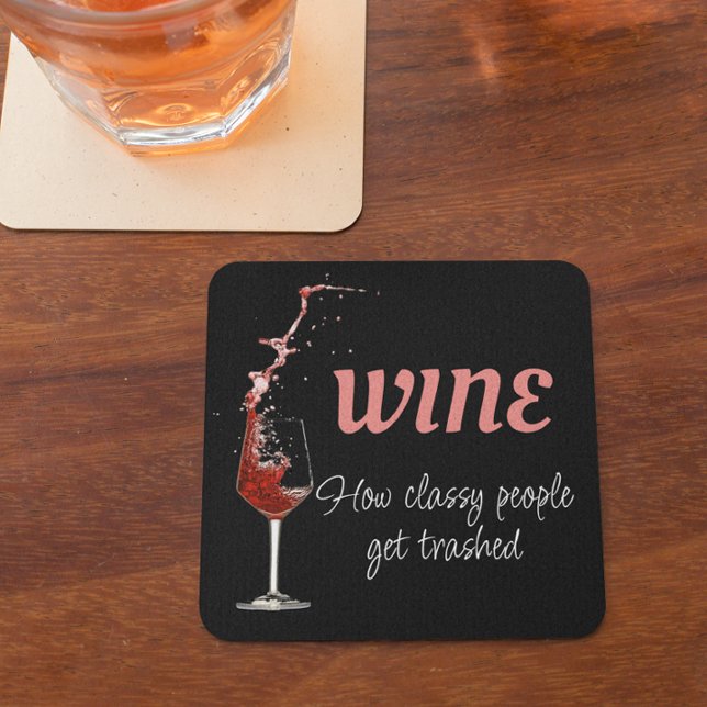 Posavasos Cita divertida de Wine Saying (Subido por el creador)