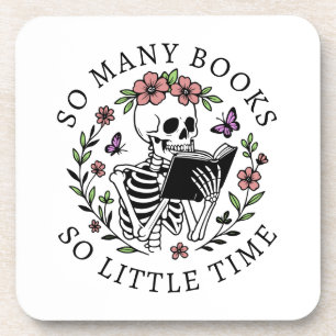 Posavasos Cita Divertida Para Amantes De Libros Esqueleto Le