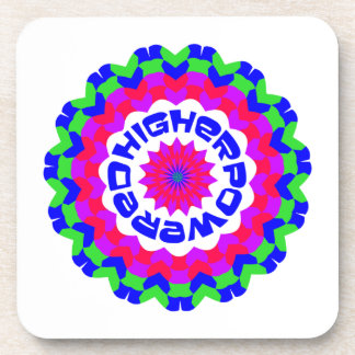 Posavasos Cita espiritual de mayor potencia Diseño Kaleidosc