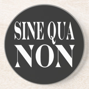Posavasos Cita latina famosa de la condición indispensable: