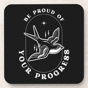 Posavasos Cita Motivacional de Orgullo por tu Progreso