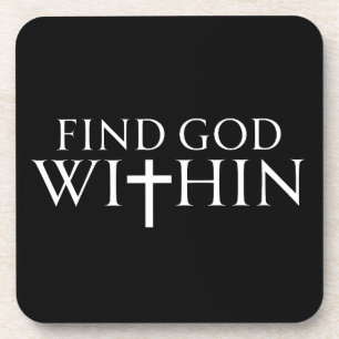 Posavasos Cita religiosa para encontrar a Dios dentro