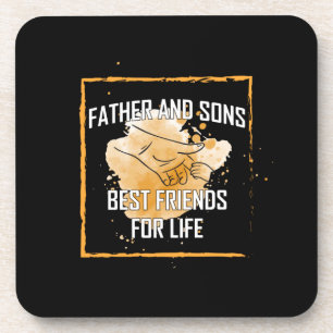 Posavasos Citas de abuelo   Padre E Hijos Mejor Amigo
