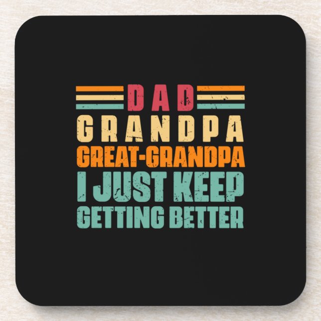 Posavasos Citas de abuelo | Papá Gran Abuelo (Frente)