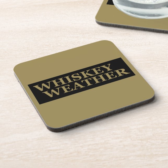 Posavasos Citas divertidas del tiempo de Whiskey (Lado Izquierdo)