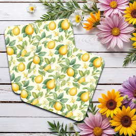 Posavasos Citrus de flores de limón mediterráneo